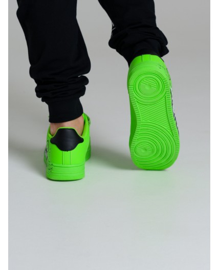 Кроссовки для мальчиков зеленый,черный,белый