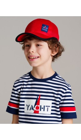 Кепка текстильная для мальчиков красный