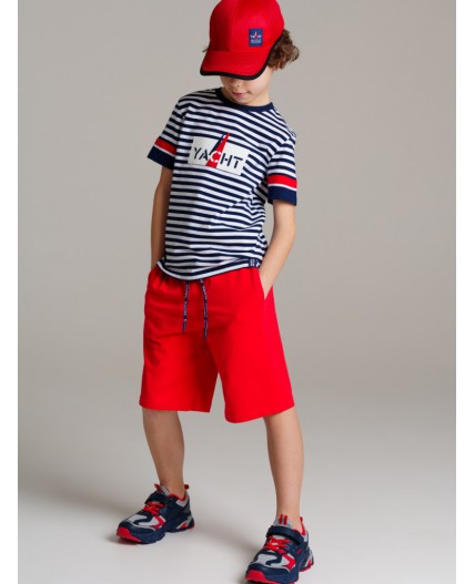 Кепка текстильная для мальчиков красный