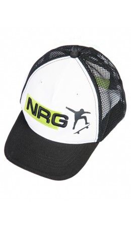 Кепка текстильная для мальчиков белый,черный