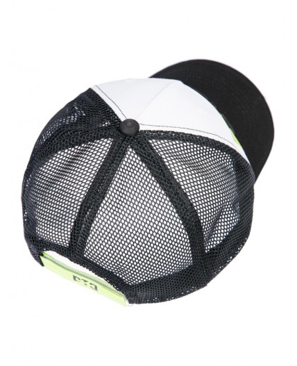 Кепка текстильная для мальчиков белый,черный