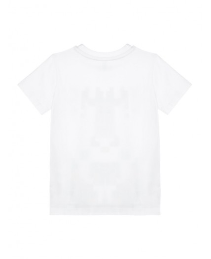 Фуфайка трикотажная для мальчиков (футболка) белый,разноцветный