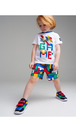 Шорты трикотажные для мальчиков разноцветный