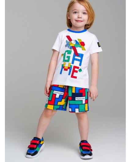 Шорты трикотажные для мальчиков разноцветный