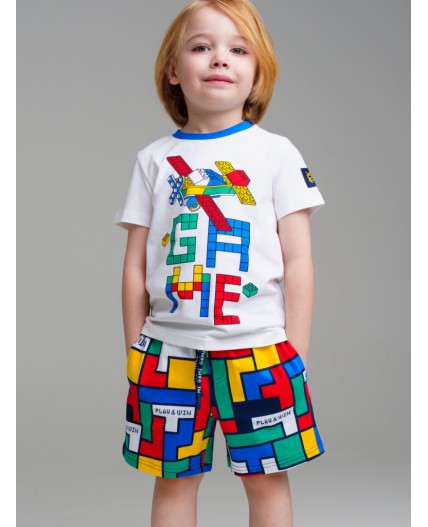 Шорты трикотажные для мальчиков разноцветный