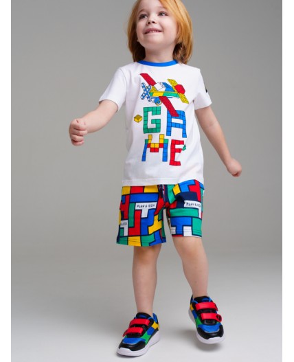 Шорты трикотажные для мальчиков разноцветный