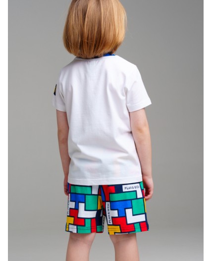 Шорты трикотажные для мальчиков разноцветный