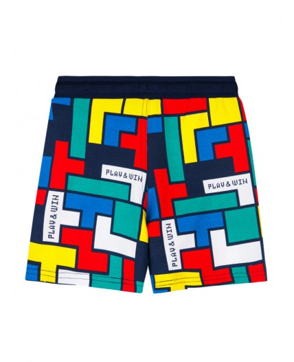 Шорты трикотажные для мальчиков разноцветный