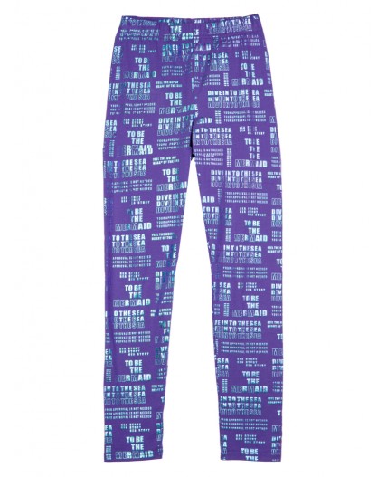 Брюки трикотажные для девочек (легинсы) сиреневый