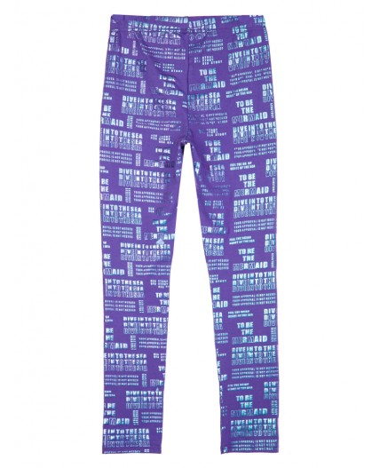 Брюки трикотажные для девочек (легинсы) сиреневый