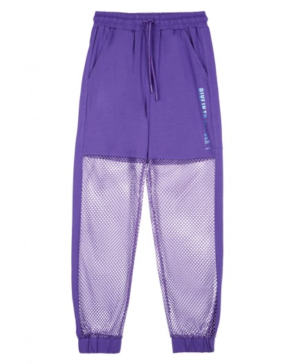 Брюки трикотажные для девочек сиреневый
