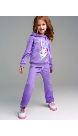 Брюки трикотажные для девочек фиолетовый
