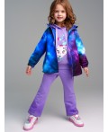 Брюки трикотажные для девочек фиолетовый