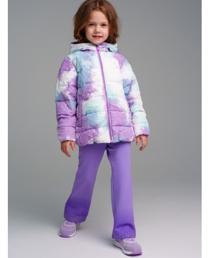 Брюки трикотажные для девочек фиолетовый