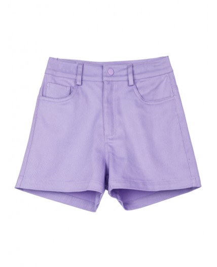 Шорты текстильные для девочек сиреневый