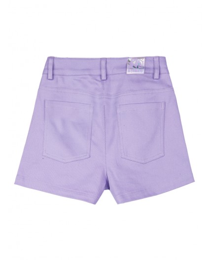 Шорты текстильные для девочек сиреневый