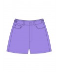 Шорты текстильные для девочек сиреневый