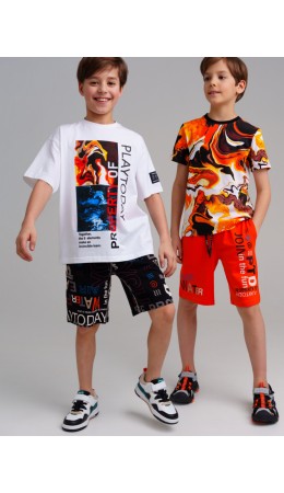 Шорты трикотажные для мальчиков, 2 шт в комплекте разноцветный