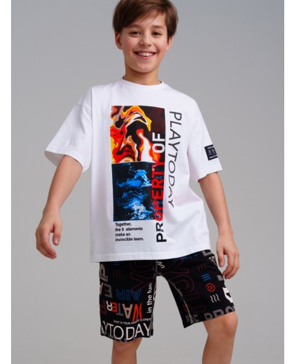 Шорты трикотажные для мальчиков, 2 шт в комплекте разноцветный