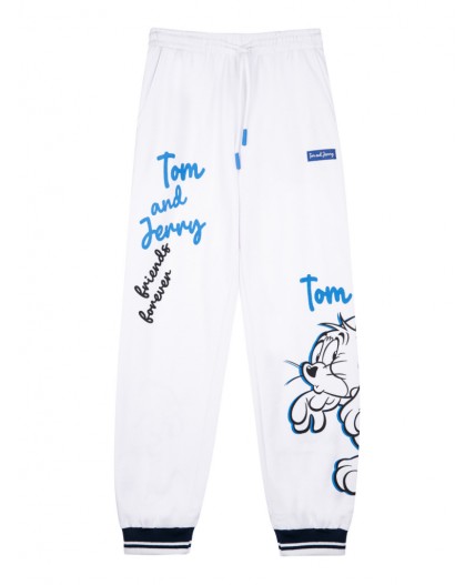 Брюки трикотажные для девочек белый