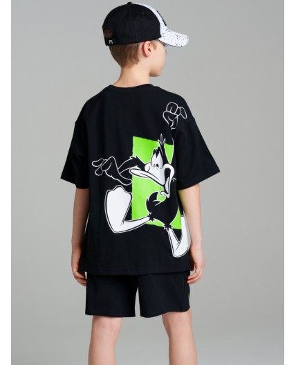 Шорты трикотажные для мальчиков черный,зеленый