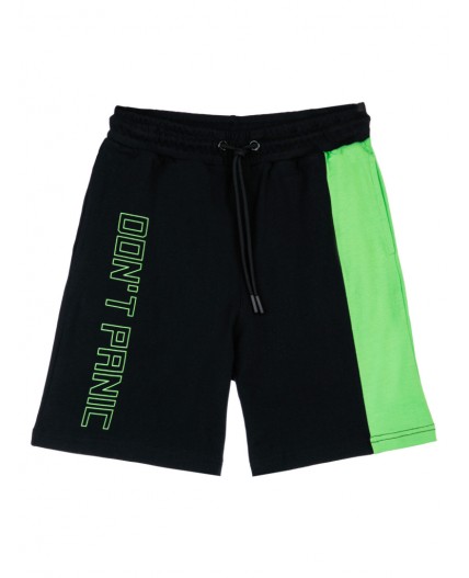 Шорты трикотажные для мальчиков черный,зеленый