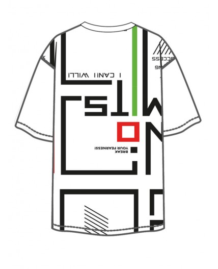 Фуфайка трикотажная для мальчиков (футболка) белый,черный