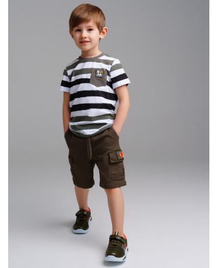 Шорты текстильные для мальчиков хаки