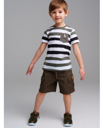 Шорты текстильные для мальчиков хаки