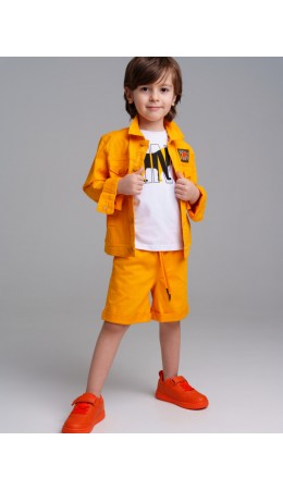 Шорты текстильные для мальчиков жёлтый