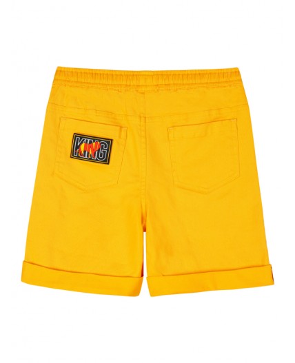 Шорты текстильные для мальчиков жёлтый