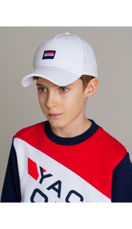 Кепка текстильная для мальчиков белый