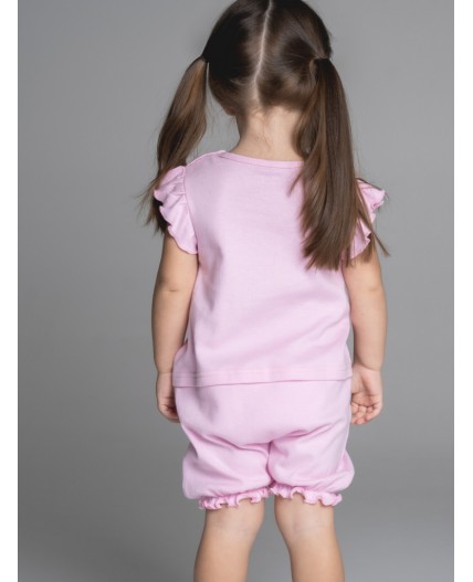 Песочник детский трикотажный для девочек светло-розовый