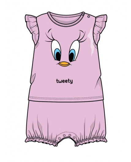 Песочник детский трикотажный для девочек светло-розовый