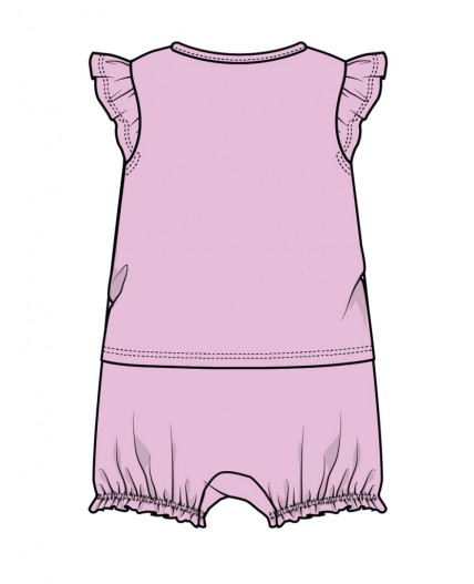 Песочник детский трикотажный для девочек светло-розовый