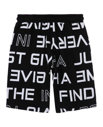 Шорты трикотажные для мальчиков черный,белый