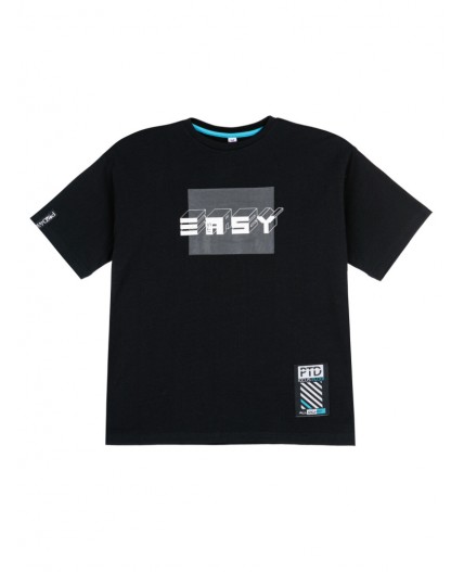 Фуфайка трикотажная для мальчиков (футболка) черный