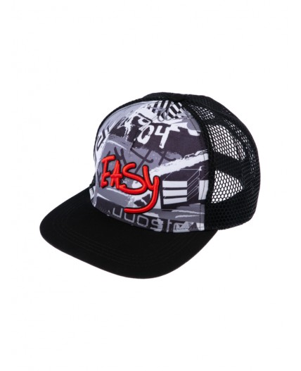 Кепка текстильная для мальчиков черный,красный,разноцветный