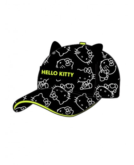 Кепка текстильная для девочек черный,светло-зеленый,белый