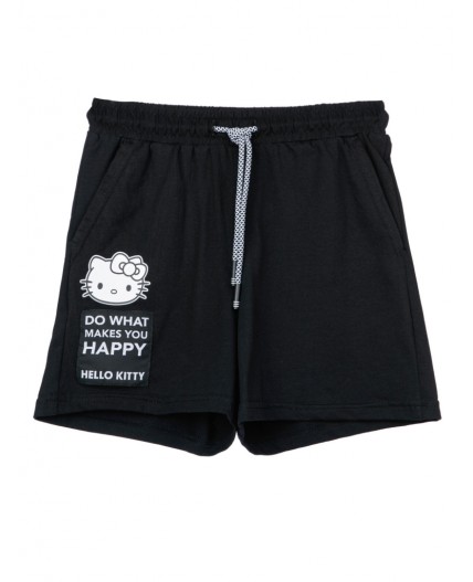 Шорты трикотажные для девочек черный