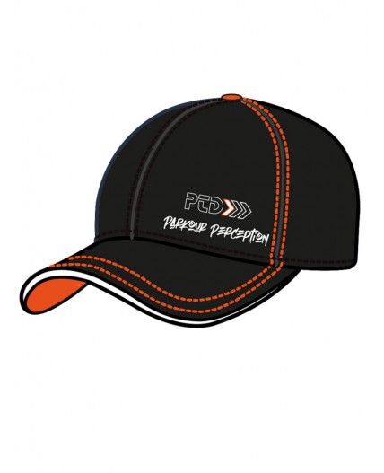 Кепка текстильная для мальчиков черный,оранжевый