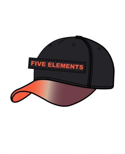 Кепка текстильная для мальчиков черный,оранжевый