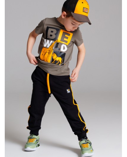 Фуфайка трикотажная для мальчиков (футболка) хаки