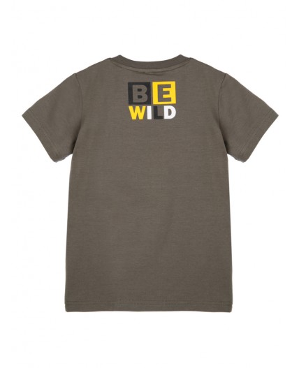 Фуфайка трикотажная для мальчиков (футболка) хаки