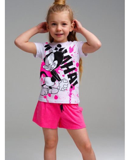 Шорты трикотажные для девочек, 2 шт в комплекте разноцветный