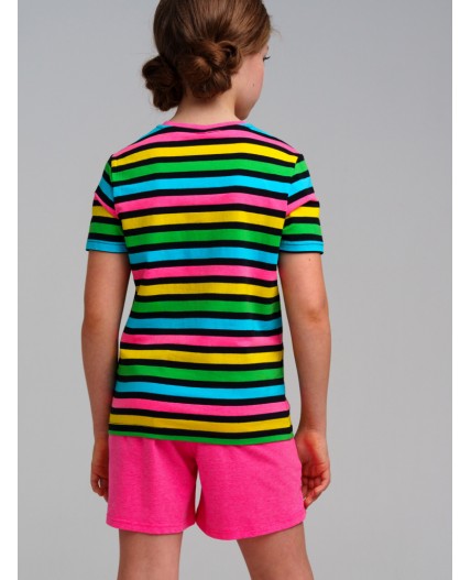 Шорты трикотажные для девочек, 2 шт в комплекте разноцветный