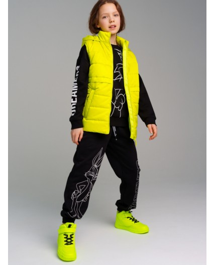 Брюки трикотажные для девочек черный