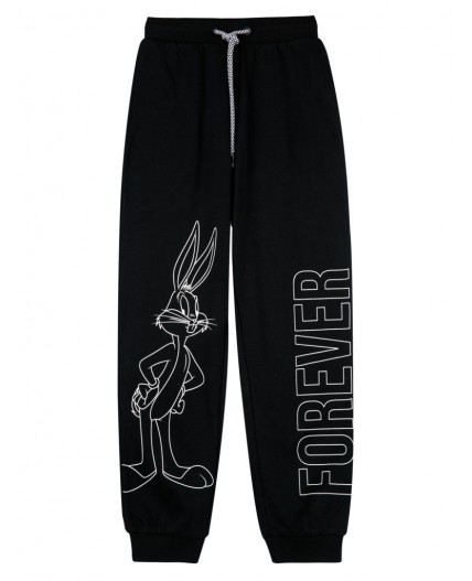 Брюки трикотажные для девочек черный