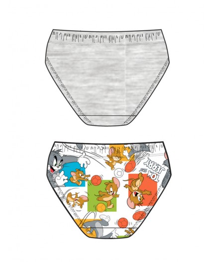 Трусы трикотажные для мальчиков - брифы, 2 шт в комплекте разноцветный,серый меланж