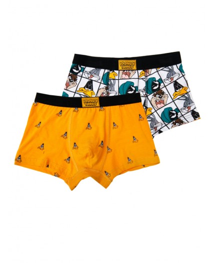 Трусы трикотажные для мальчиков - боксеры, 2 шт в комплекте разноцветный